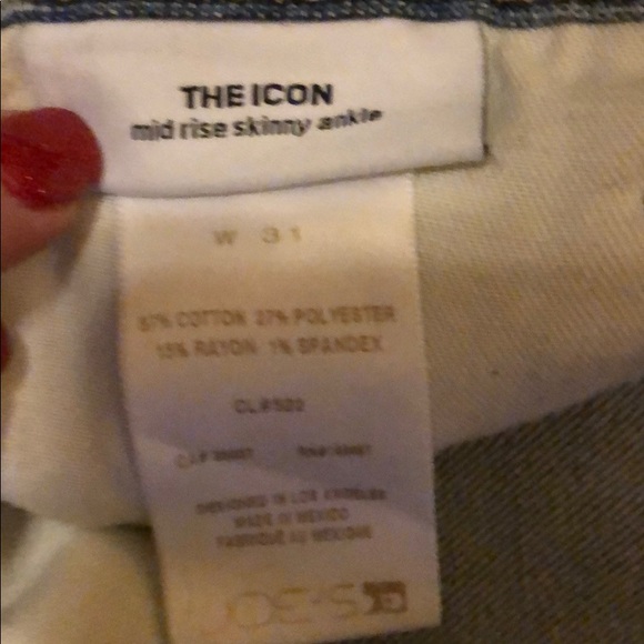NWT 31 Joe’s Jeans The Icon Mid Rise Skinny Ankle - Picture 3 of 6